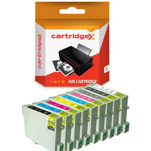 Compatible 9 Ink Cartridge Set For Epson Stylus Photo R2400 Printer