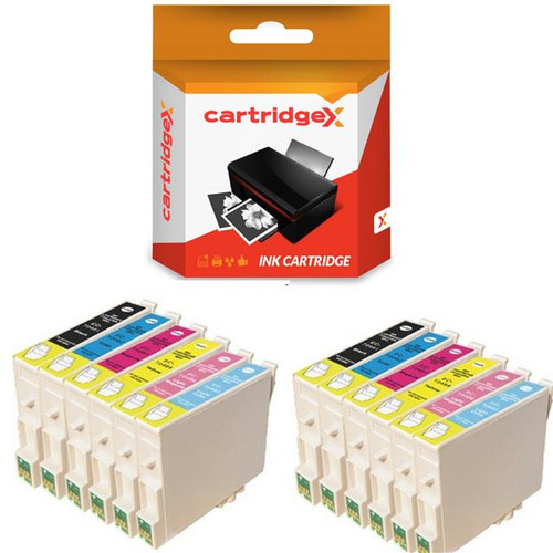 Compatible 12 Ink Cartridge Set For Epson Stylus Photo R200 R220 R300 R300m R320