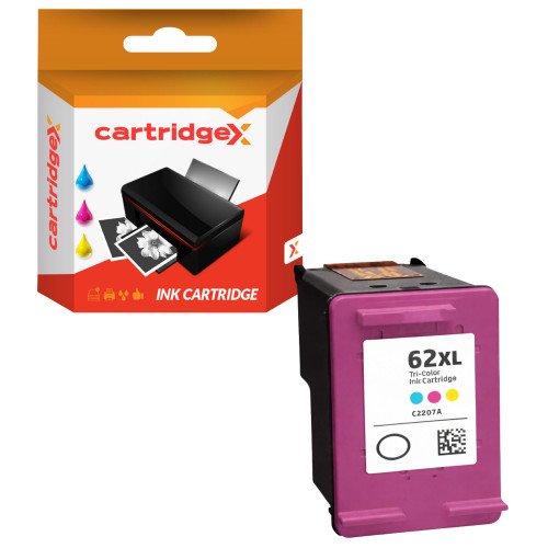 Compatible high capacity colour ink cartridge for HP 62XL Envy 7640 5542 5544