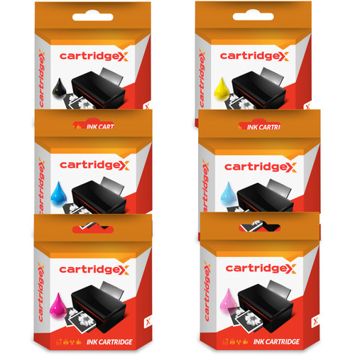 Compatible 6 Ink Cartridges For Epson Stylus Photo R200 R220 R300 R300 R320 R340