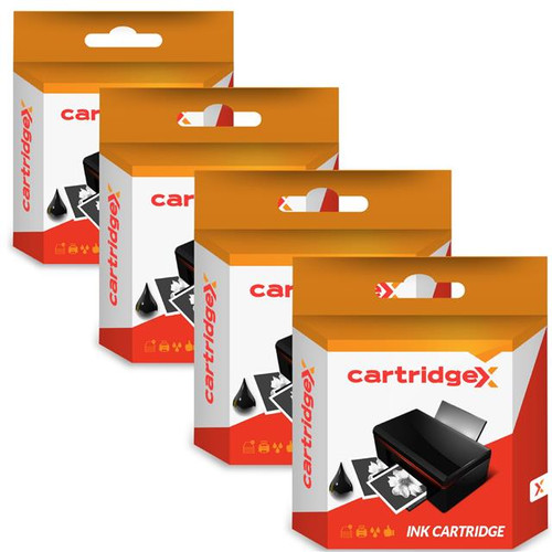 Compatible 4 Black Ink Cartridges For Lc1100 Lc980 Brother Dcp-6690cw Dcp-j715w Mfc-490cw