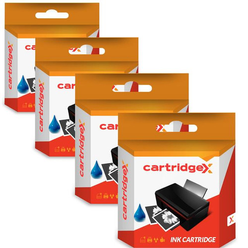 Compatible 4 Cyan Ink Cartridges For Lc1100 Lc980 Brother Mfc-5490cn Mfc-5890cn Mfc-5895cw