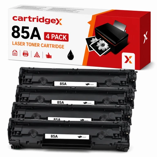 Compatible 4 Pack Black Toner Cartridges For HP 85A CE285A 4 x 1600 Pages
