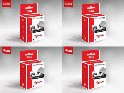 Compatible 4 X Ink Cartridges For Hp Business Inkjet 2300dtn 2500c 2500c+ 2500cm 2500cse