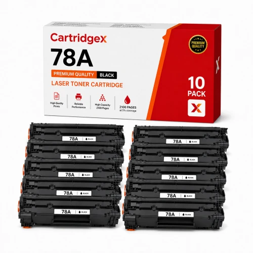 Compatible HP 78A CE278A Black Toner Cartridge 10 Pack for HP LaserJet Pro Printers