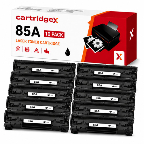 Compatible 10 Pack Black Toner Cartridges For HP 85A CE285A 10 x 1600 Pages