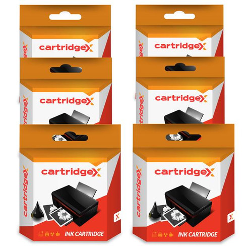 Compatible 6 X Black Ink Cartridges For Hp 363 Photosmart D7263 D7280 D7300 D7345 D7355