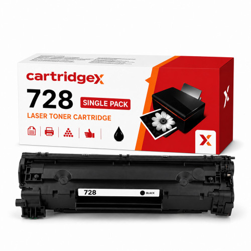 Compatible Canon 728 3500B002AA Black Toner Cartridge 2100 Pages
