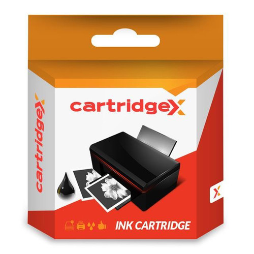 Cartridgex Compatible Black Ink Cartridge, product packaging showing a black ink cartridge for Epson WorkForce Pro WP-4595DNF6 WP-4015DN printer models.