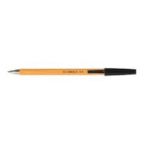 Pack of 20 Q-Connect Black Ballpoint Pen Fine Ball Pen KF34046