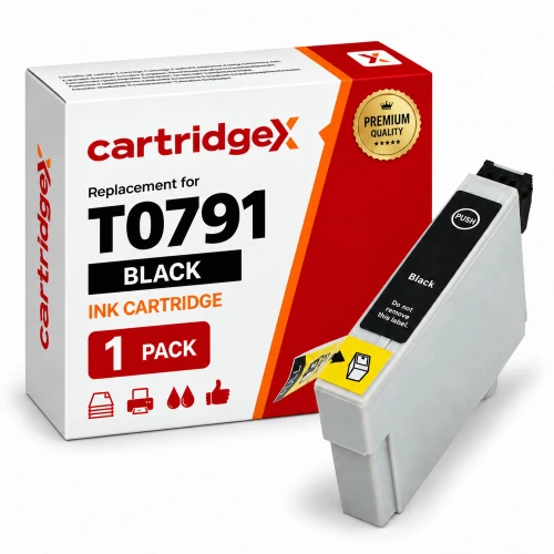 Compatible Epson T0791 C13T079140 Black Ink Cartridge 15ml
