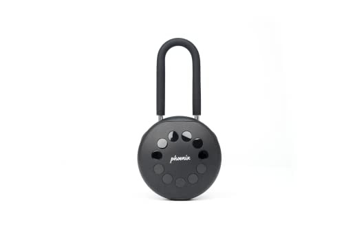 Phoenix Safe Company - Palm Key Safe With Shackle - Smart Key Box - App Control - One Time Passcode Combination Lock - Key Safe Wall Mounted - KS0213ES