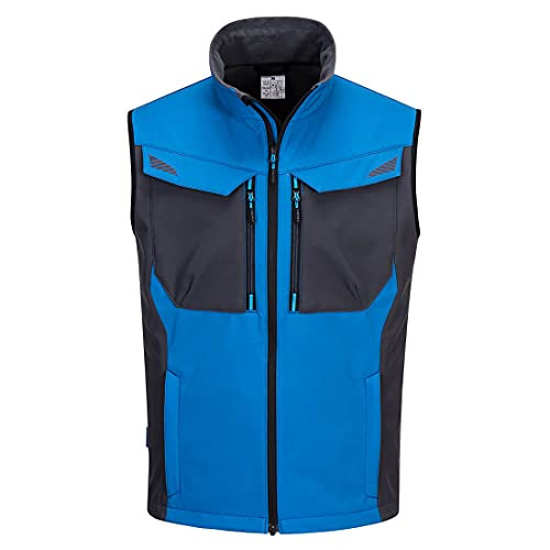 Portwest T751 - WX3 Softshell Gilet, Persian Blue, Size : L, T751MGRXXXL