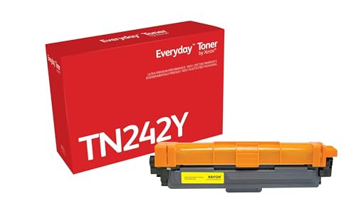 Everyday by Xerox Yellow Toner compatible with Brother TN242Y, Standard Capacity