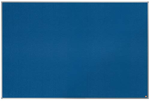 Nobo Felt Noticeboard, 1800 x 1200 mm, Aluminium Trim, Corner Wall Mounting, Essence Range, Blue, 1915438