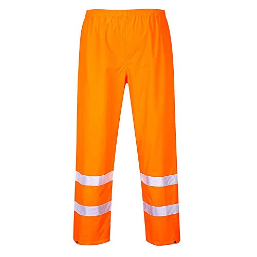 Portwest Hi-Vis Traffic Trouser, Size: XS, Colour: Orange, S480ORRXS