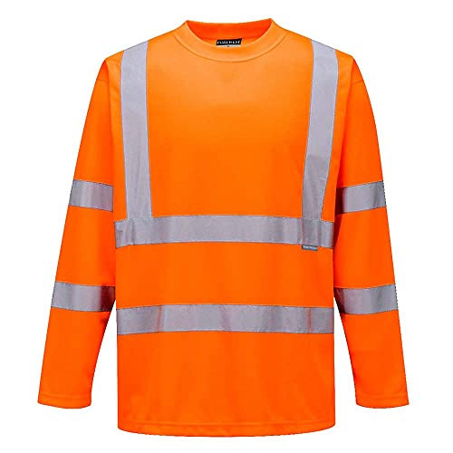 Portwest Hi-Vis Long Sleeved T-Shirt, Size: XXXL, Colour: Orange, S178ORRXXXL