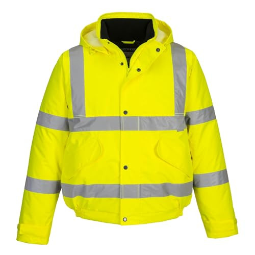 Portwest S463 Waterproof Comfort Hi-Vis Winter Bomber Jacket Yellow, XX-Small