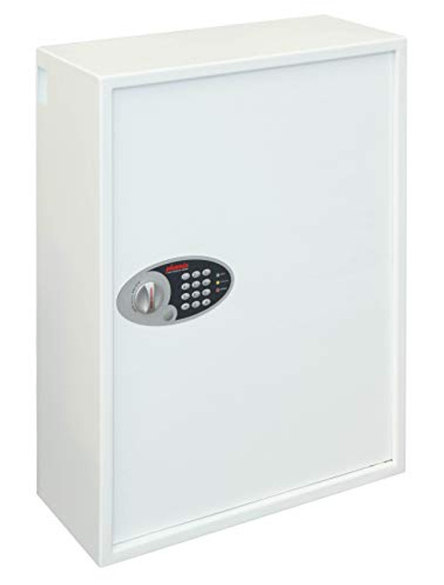 Phoenix Safe Company  KS0036E Phoenix Cygnus Key Deposit Safe -700 Hooks - Electronic Lock - Key Holder Wall Mounted - Scratch Resistant White Paint Finish - 132 Litres - 49kg