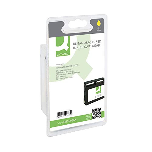 Q-Connect HP 933XL Reman Yellow High Yield Inkjet Cartridge