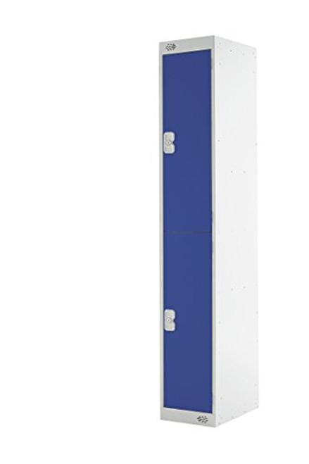 Moresecure M12212GUCF00 1800 x 300 x 300 mm 2-Door Locker - Light Grey/Blue