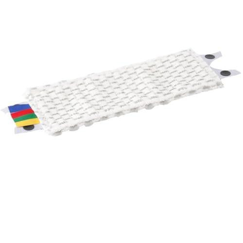 Vileda VIL13974 Microlite Mop Refill Pad with Assorted Tags, white microfiber pad for cleaning.
