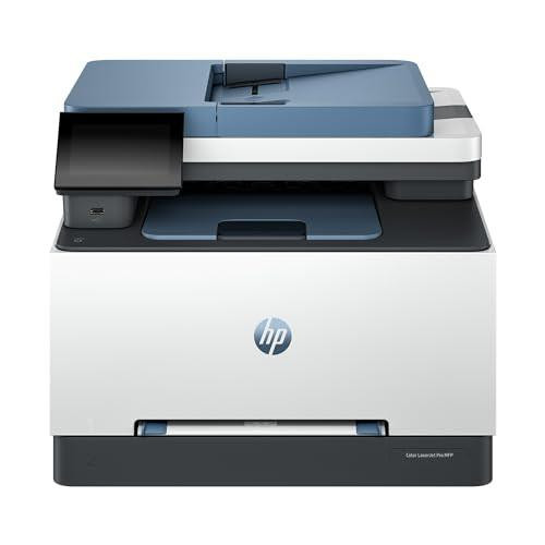 HP LaserJet Pro MFP 3302fdw Laser Printer, Colour, Printer for Small Medium Business, Print, Scan, Copy, Fax, Automatic document feeder, 2-Sided Printing, Wireless, Front USB port, Touchscreen.