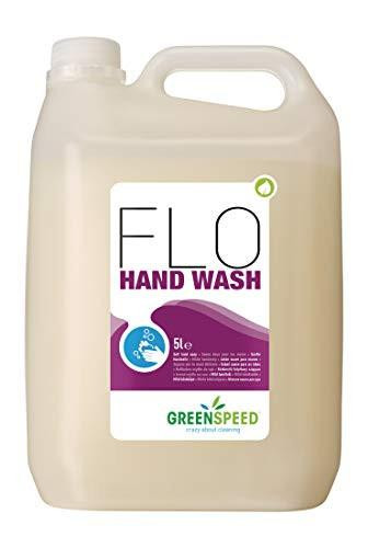 Greenspeed Hand Soap (4x5Ltr), a large bottle of hand wash with a white and purple label, featuring the Greenspeed logo and a handwashing icon for effective hand hygiene.