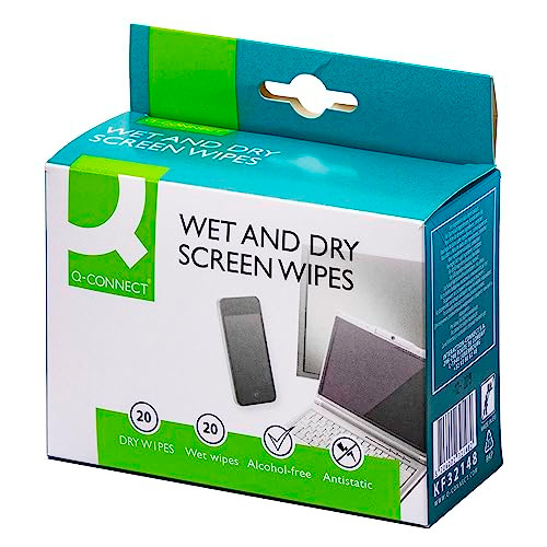 Q-Connect Wet and Dry Wipes (20 Pack)