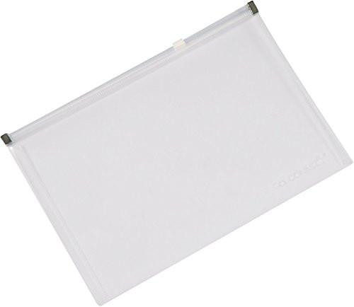 Q-Connect KF03672 Zip Pocket A5 Clear, transparent zip pocket folder for storing documents and stationery.