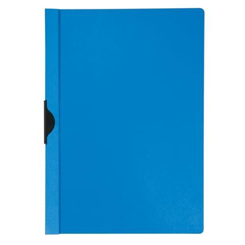 Q-Connect KF00468 Quickclip File A4 6mm, Dark Blue, Pack of 25, on white background.