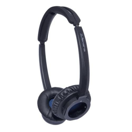 JPL Explore Binaural Headband 575-385-004, black binaural headset with cushioned ear pads and adjustable headband for immersive audio experience.
