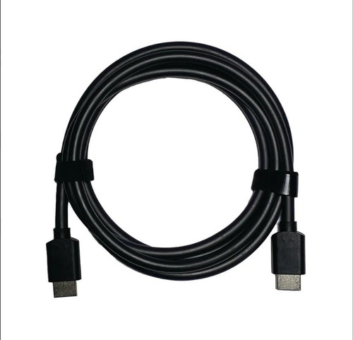 Jabra HDMI Cable 1.8m Black, coiled black HDMI cable for high-definition video and audio transfer.