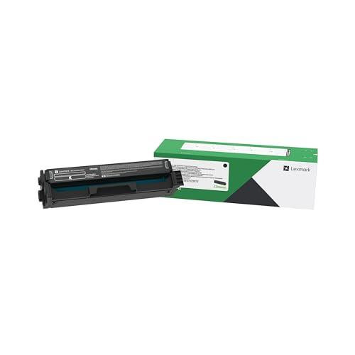 Lexmark C342XK0 Original Toner Cartridge Black, new black toner cartridge with packaging box.