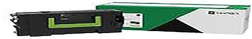 Lexmark 58D2H00 black toner cartridge, product packaging showing the toner cartridge for Lexmark printers.