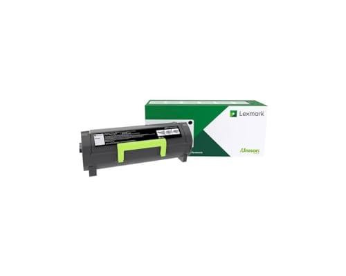 Lexmark 51B2000 Black Return Programme 2.5K Toner Cartridge, black toner cartridge with green and black packaging box.