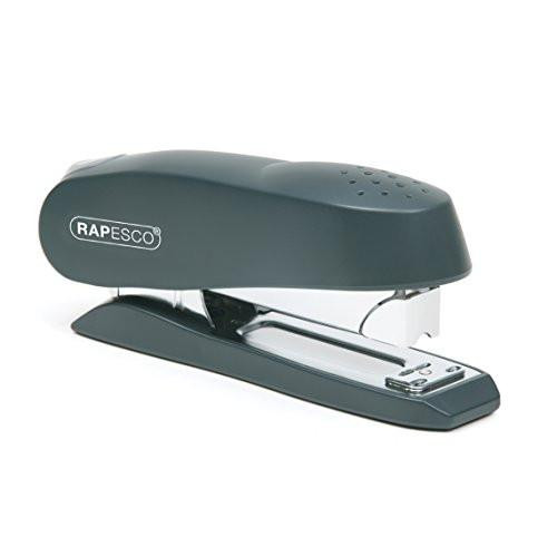 Rapesco 0238 Luna Front Loading Stapler, 50 Sheet Capacity, Charcoal, compact office stapler with a sleek design and easy front loading mechanism.