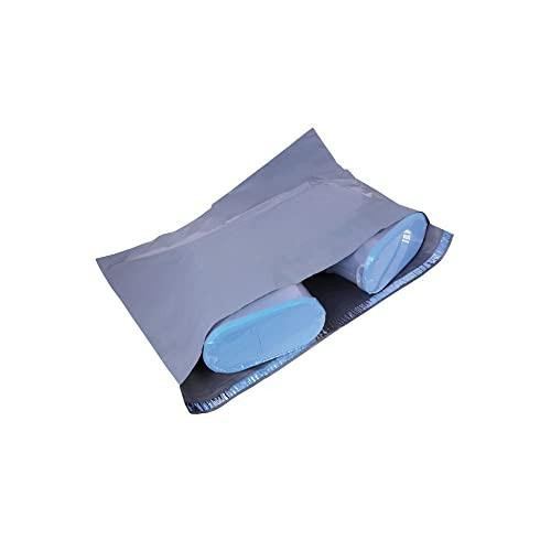 GoSecure Polythene Mailing Bag 595x430mm Opaque Grey (Pack of 250), opened grey mailing bag with blue foam packaging inside.