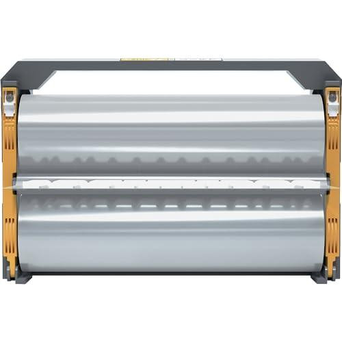 GBC Foton 30 Refillable Cartridge With Lamination Roll, 125 Micron, Laminates Up To 150 x A4 Sheets, Gloss Finish, Easy-Load, 4410025, White, image of the laminating machine cartridge with a roll of lamination film visible.