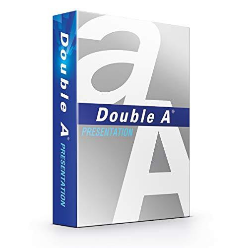 Double A DA100A4 A4 Multifunctional Ream Wrapped Premium Copier Paper - White, packaging box with large letter A and Double A branding, designed for professional printing and copying needs.