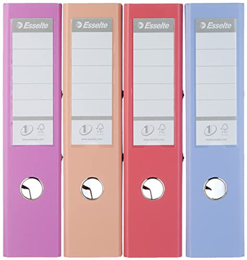 Esselte Solea 75mm A4 Power Lever Arch Files Pack of 10 - Assorted