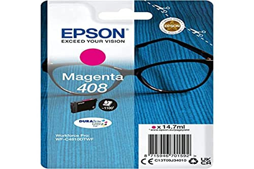 Epson Genuine Ink Singlepack Magenta 408 DURABrite Ultra