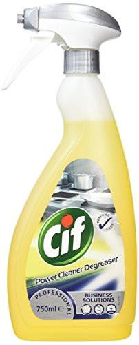 Cif Professional Power Cleaner Degreaser Spray 750ml, spray bottle designed for industrial and commercial cleaning.