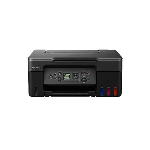 Canon PIXMA G3570 Wireless Colour 3-in-1 Refillable MegaTank Printer, A4 Print, Copy, Scan, Wi-Fi and Cloud Connectivity, 100-Sheet Capacity, Compatible with Mac, Windows, Chrome, suitable for Home Use.