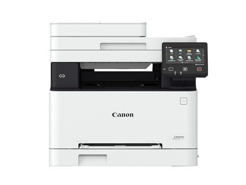 Canon i-SENSYS MF655Cdw Wireless Colour Multifunction Laser Printer, A4, Print, Copy, Scan functionality, 21 ppm print speed, LCD Touch Screen, Wi-Fi Connectivity, Scan to Cloud, Office Printer.