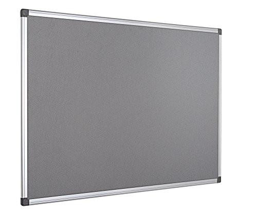 Bi-Office Maya Notices in FELT BOARD, 1500 x 1200 mm, Grey, display board for notices and announcements.