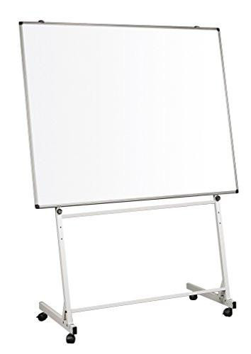 Bi-Office ea4402 Conference Easel 1880 x 590 mm, grey, adjustable whiteboard on mobile stand.