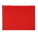 Bi-Office FB1446397 Unframed Red Felt Notice Board 120x90cm, image showing a large red felt notice board with an unframed design suitable for office and stationery use in meeting and presenting spaces.