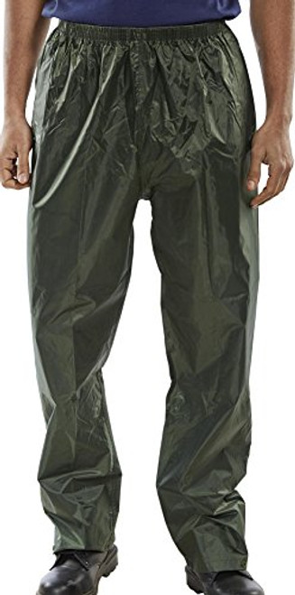 NYLON B-DRI TROUSERS OLIVE GREEN XL