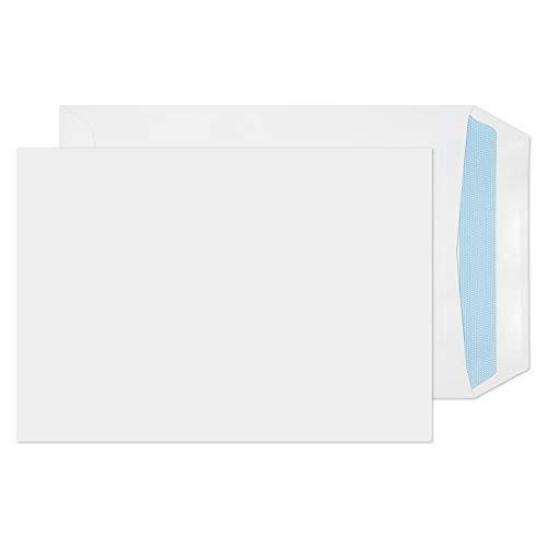 Blake Purely Environmental C5 229 162 mm 100 gsm Evolve Recycled Pocket Self Seal Envelopes (RD7893) White - Pack of 500, white recycled self-seal envelopes with blue interior lining, flat view showing front and side of envelopes.